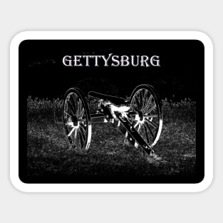 Gettysburg Ghost Cannon Sticker